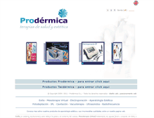 Tablet Screenshot of prodermica.com